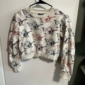 TRUE RELIGION cropped sweatshirt size small